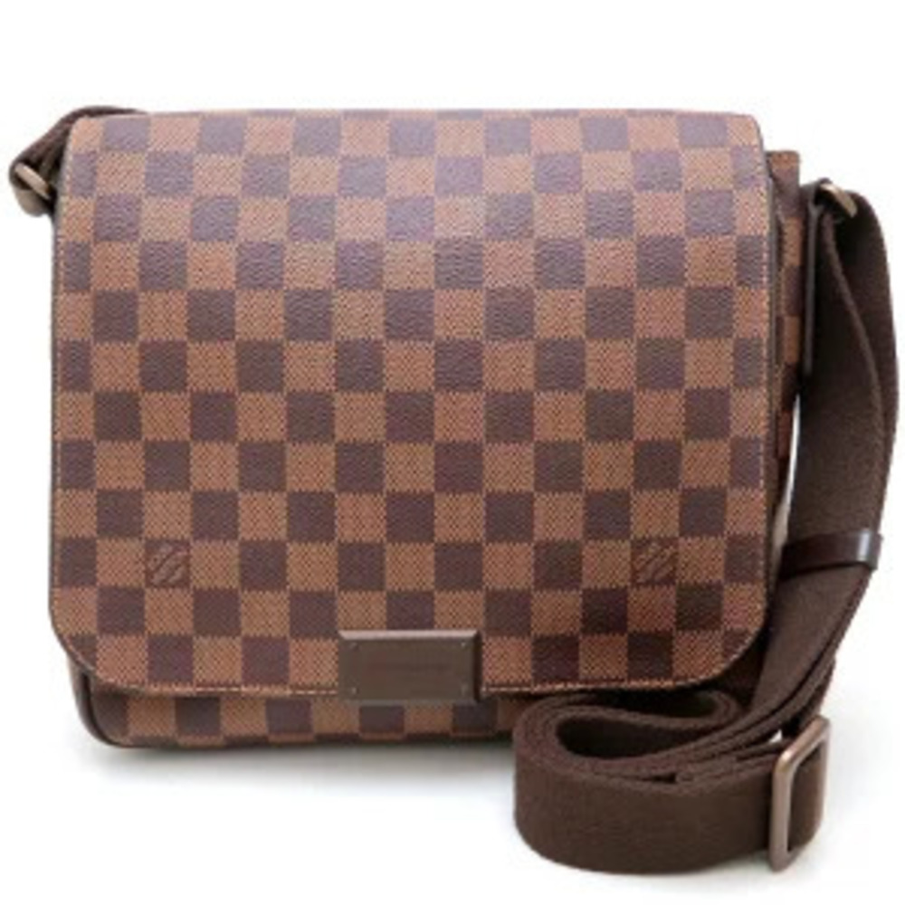 LOUIS VUITTON Damier District Shoulder Bag Ebene - Picture 9 of 9